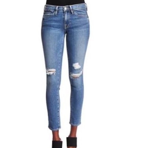 Frame Denim Denim - FRAME Le Skinny de Jeanne Crop Skinny Jeans in Firefly sz 27